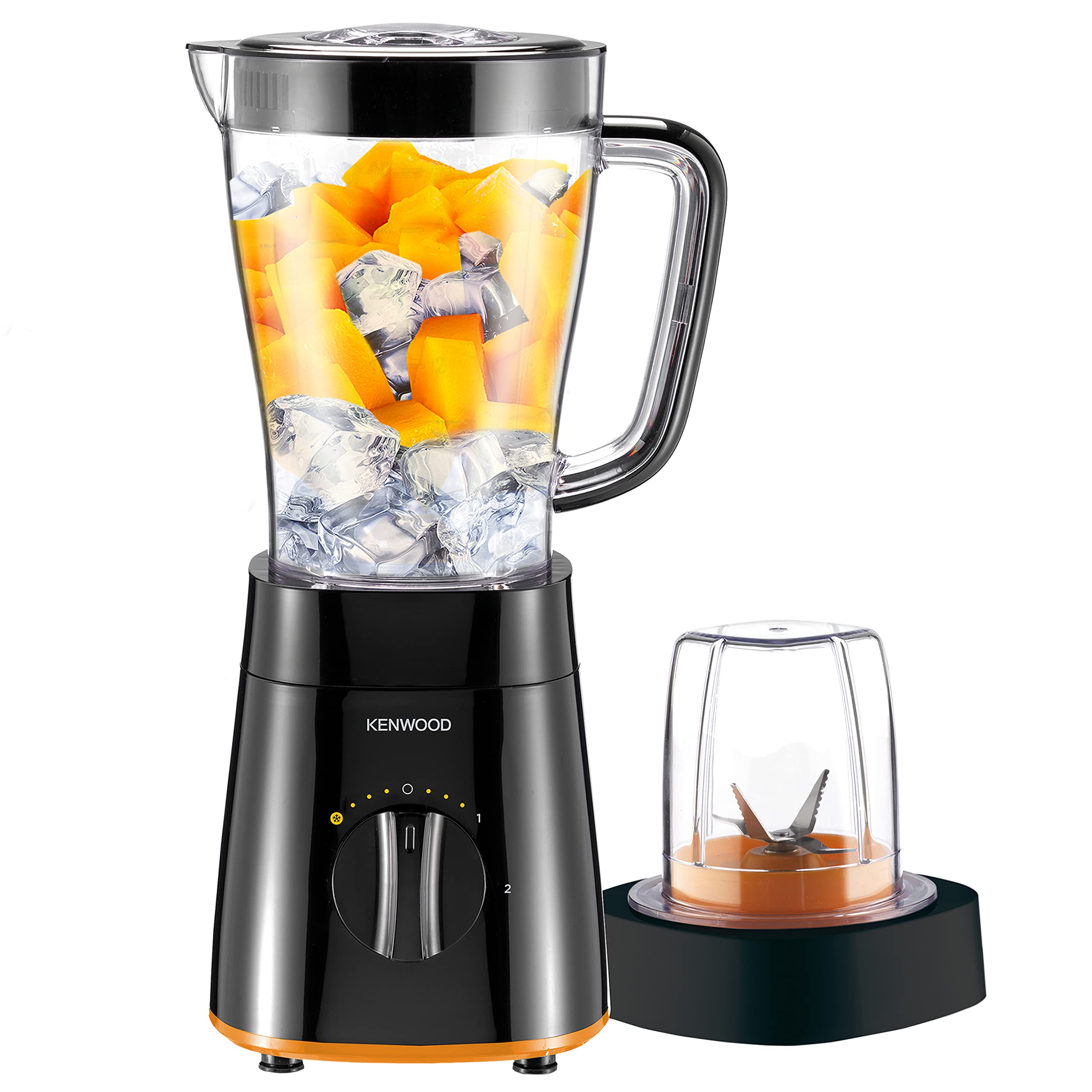 Kenwood Blender 500W Smoothie Blender/Smoothie Maker 1.5L With Multi Mill (Grinder/Chopper), Ice Crush Function خلاط كينوود بقدرة 500 واط وسعة 1.5 لتر مع مطحنة متعددة الوظائف (مطحنة/مفرمة)، وظيفة كسر الثلج Kenwood Blender 500W Smoothie Blender/Smoothie Maker 1.5L With Multi Mill (Grinder/Chopper), Ice Crush Function خلاط كينوود بقدرة 500 واط وسعة 1.5 لتر مع مطحنة متعددة الوظائف (مطحنة/مفرمة)، وظيفة كسر الثلج